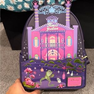 Loungefly Purple and Pink Tiana's Palace Backpack